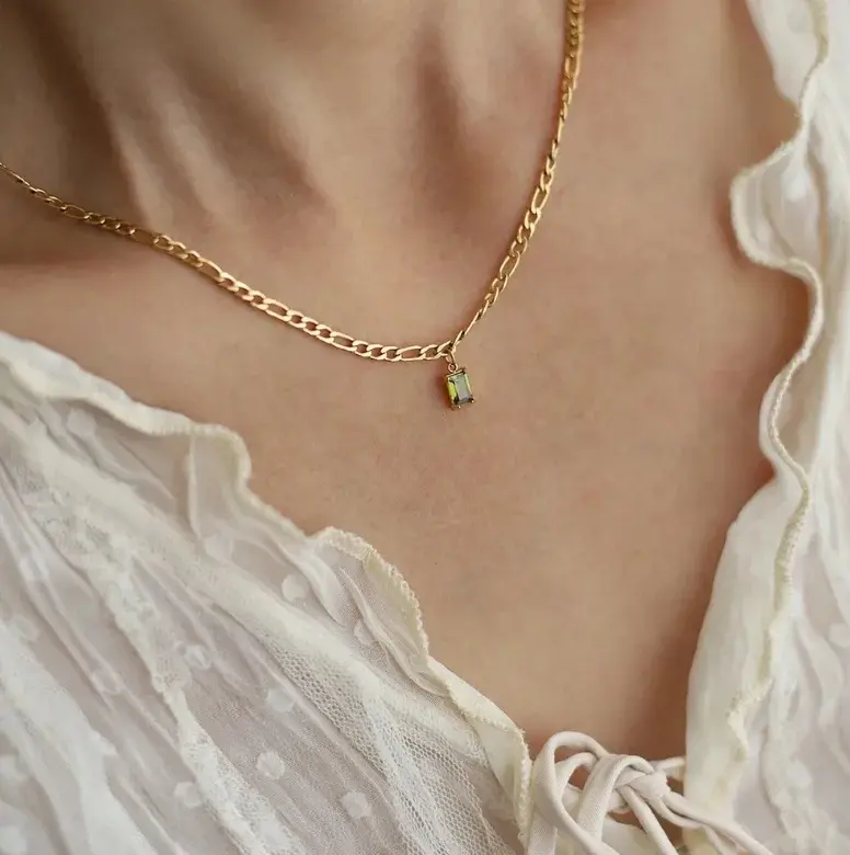 Mint Stone Necklace - FY0116